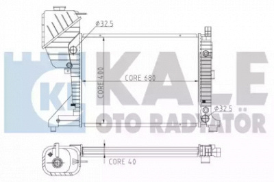 KALE OTO RADYATOR 351100 -  Радиатор, охлаждение двигателя